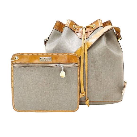 00839226# Christian Dior Shoulder Bag Gray PVC - Picture 1 of 10